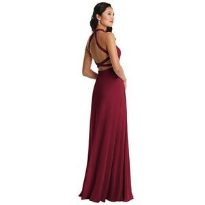 Dessy Collection Crisscross Open Back Dress